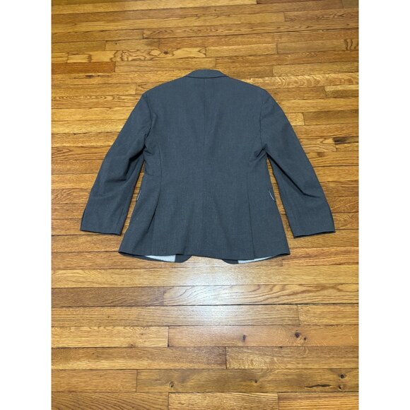 JF J. Ferrar Men's Blazer Jacket Size 36S Gray Solid Stretch Slim Fit Sport Coat - Picture 5 of 7